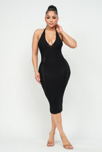 Load image into Gallery viewer, HALTER NECK MIDI DRESS