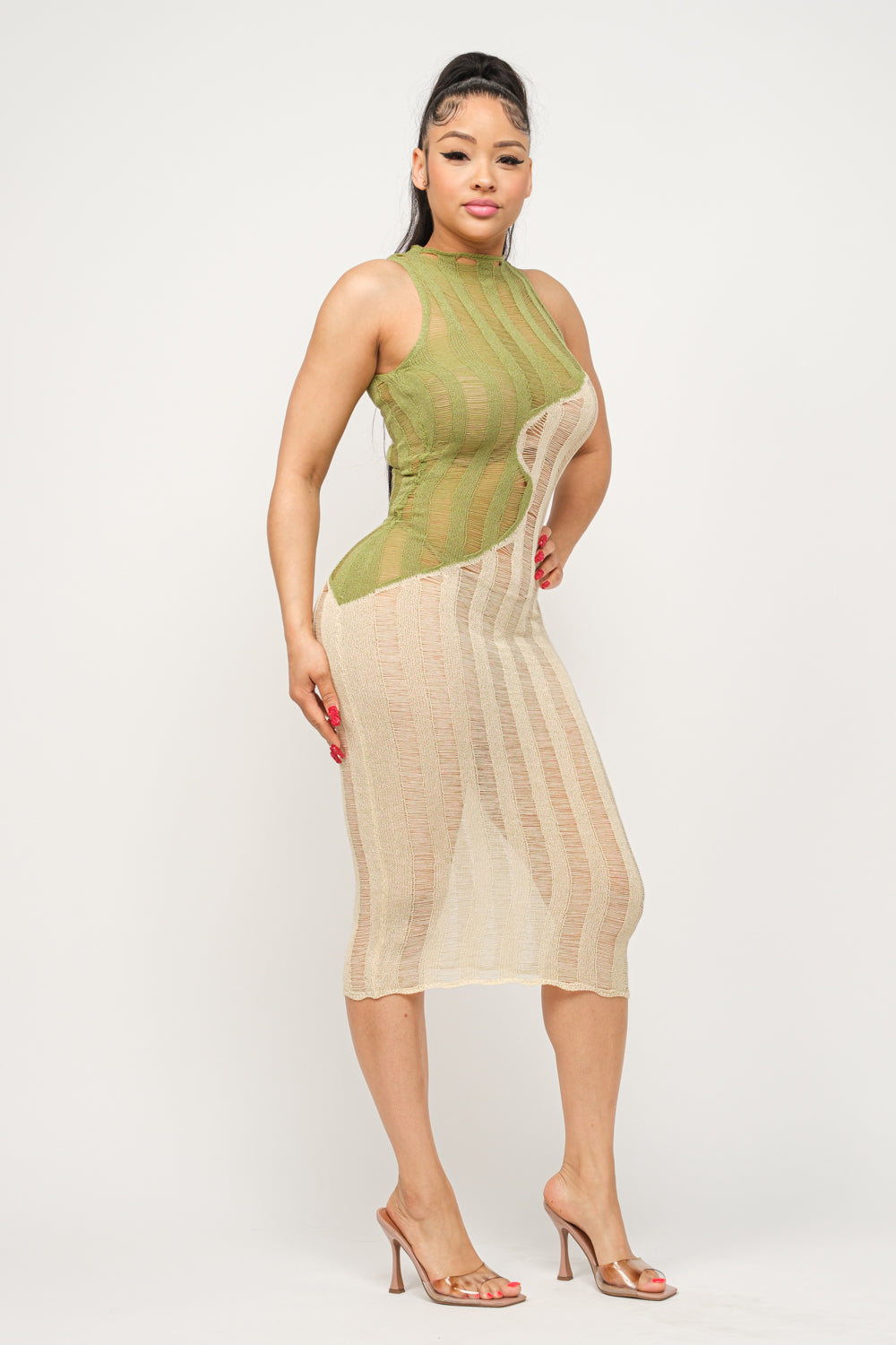 WAVE MY BODY COVERUP MAXI DRESS