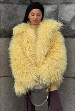 Load image into Gallery viewer, Eco-Friendly Faux Fur Coat Without Scarf