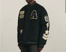Load image into Gallery viewer, Graphic Print Mens Varsity Jacket