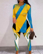 Load image into Gallery viewer, Limited Edition High Slit Shirts And Leggings Two-Piece Suits