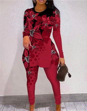 Load image into Gallery viewer, Limited Edition High Slit Shirts And Leggings Two-Piece Suits