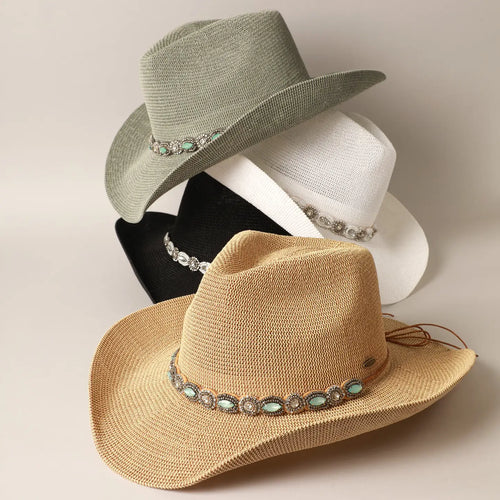 Durango Cowboy Hat with Jeweled Belt