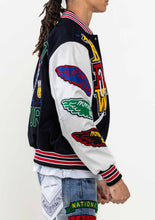 Load image into Gallery viewer, Bright Future Varsity Jacket