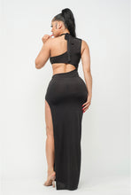 Load image into Gallery viewer, KEYHOLE DETAIL MAXI SKIRT SET