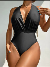 Load image into Gallery viewer, Chain Linked Halter One Piece Swimsuit