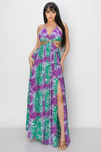 Load image into Gallery viewer, PRINTED RAYON BOIL SLIT FRONT MAXI