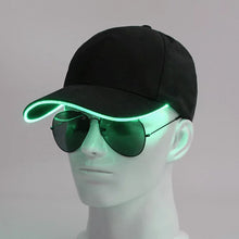 Load image into Gallery viewer, Glowing LED Brim Light Up Hat Baseball Caps Flash Rave 