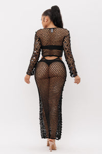 SEQUINS NETTING COVER UP DRESS: PRE ORDER /WILL BE AVAILABLE MAY 5