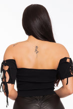 Load image into Gallery viewer, OPEN SLEEVE CORSET TOP