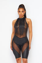 Load image into Gallery viewer, SLEEVELESS BODYCON ROMPER WITH FRIN