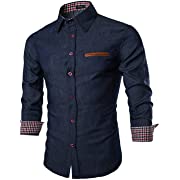 Load image into Gallery viewer, Coofandy Mens Fashion Slim Fit Dress Shirt Casual Shirt