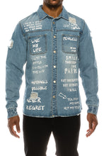 Load image into Gallery viewer, MEN THIS IS WHO I AM SCRIBBLE DENIM