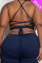 Load image into Gallery viewer, Curvy Queen Crossed Back Jumpsuit