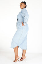 Load image into Gallery viewer, Denim Long Sleeve Mid Length D