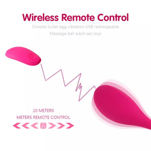 Liquid Silicone Erotic Jump Egg Remote Control 
