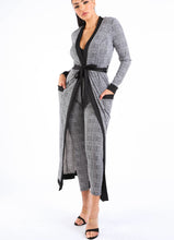 Load image into Gallery viewer, Plaid maxi cardigan
