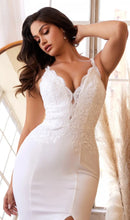 Load image into Gallery viewer, Glam Fitted Stretch Ponte&#39; Bridal Gown