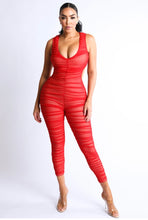 Load image into Gallery viewer, Ruched mesh jumpsuit summer 2020