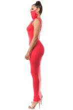 Load image into Gallery viewer, Sexy maxi dress with mask 