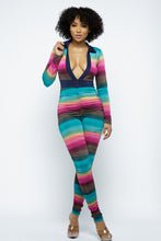 Load image into Gallery viewer, VENECHIA COLLARED SHIRRED PANT JUMPSUIT Fall Collection 