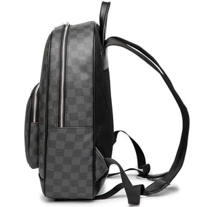 New men chest bag fashion grid breast bag vegan leather Multi-functional one-shoulder bag Outdoor sports Small shoulder bag