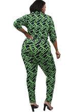 Load image into Gallery viewer, PLUS PATTERNED SHIRT AND LEGGING SET