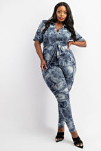 Load image into Gallery viewer, SHORT SLEEVE ZIP-FRONT JUMPSUIT