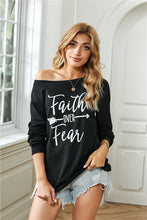 Load image into Gallery viewer, Faith OVER Fear Black Shirt fall collection 2020