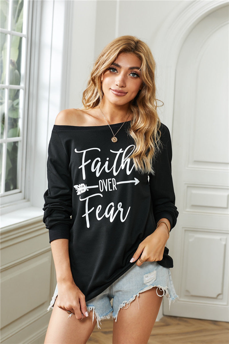Faith OVER Fear Black Shirt fall collection 2020