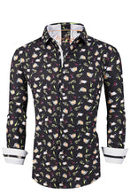 Load image into Gallery viewer, Esabel.C Men&#39;s Dress Shirts Long Sleeve Regular Fit Print Casual Button Down Shirts