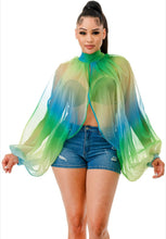 Load image into Gallery viewer, Voluminous Of Sheer Organza Blouse