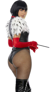 Forplay womens 3pc. Sexy Movie Villain Character Costume