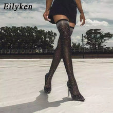 Load image into Gallery viewer, Eilyken 2022 Newest Stretch Fabric Pointy Toe Stiletto Over The Knee Boots Ladies Sexy Thigh Boots Women Fashion High Heel Boots