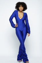 Load image into Gallery viewer, YOGA SHOULDER PADDED RUCHED STACKED JUMPSUIT Fall Collection 