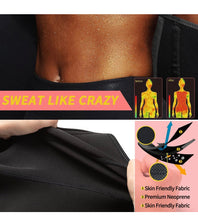 Load image into Gallery viewer, Sauna Waist Trainer Corset Sweat Belt for Women Compression Cincher Band Workout Fitness Back Support