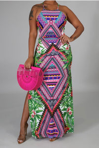 Tropical Aztec Dress summer2020