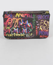 Load image into Gallery viewer, Graffiti Quilted Clutch